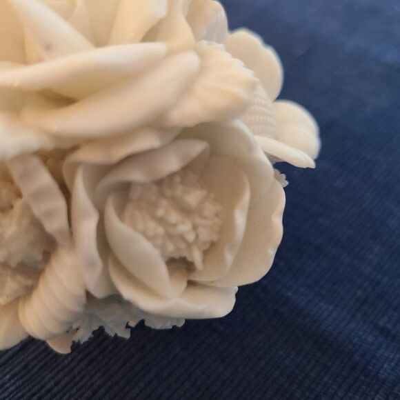 Vintage Japanese Ardalt Verithin Floral Arrangement Porcelain Flower Basket - Picture 12 of 15